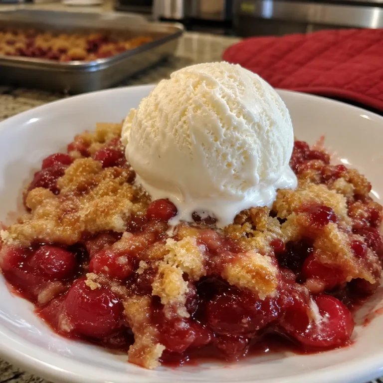 Gooey Amish Cherry Dump Cake