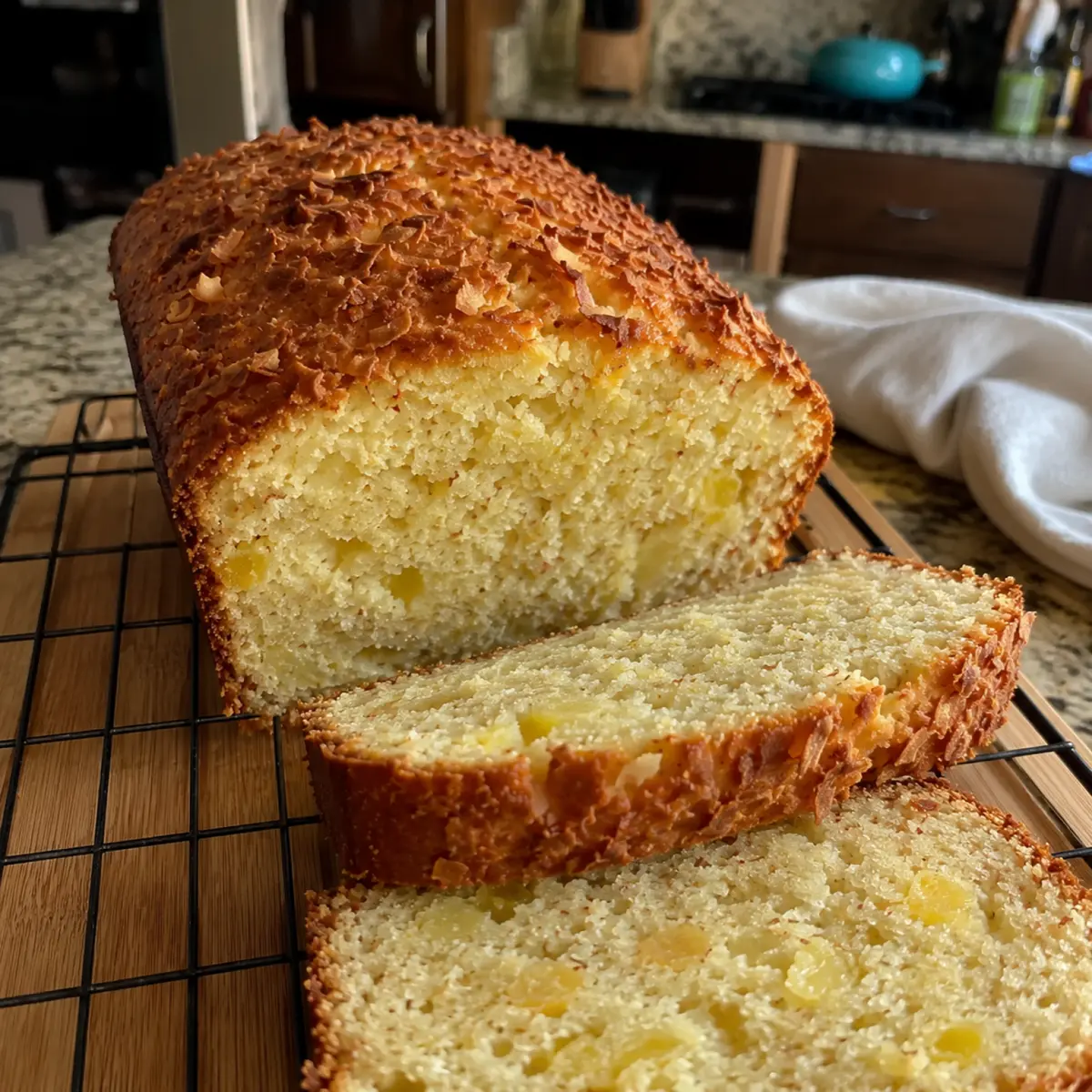 Hawaiian Coconut Pineapple Bread