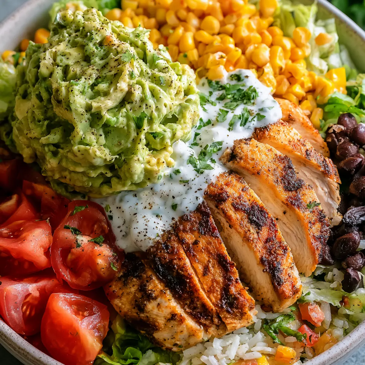 Healthy Chicken Taco Bowls
