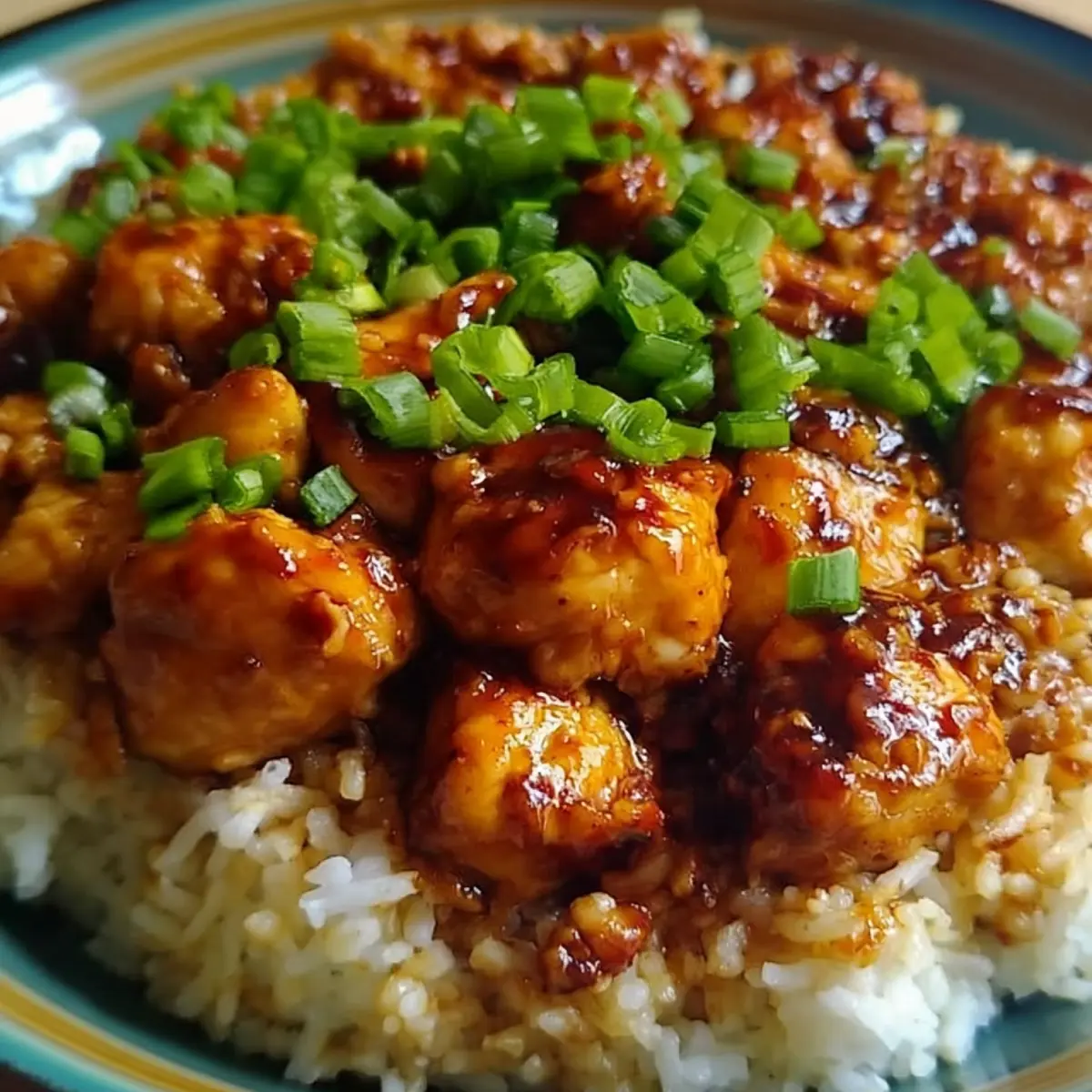 Honey BBQ Chicken Rice