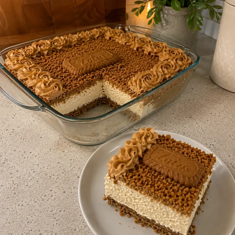 Lotus Biscoff Cold Cake