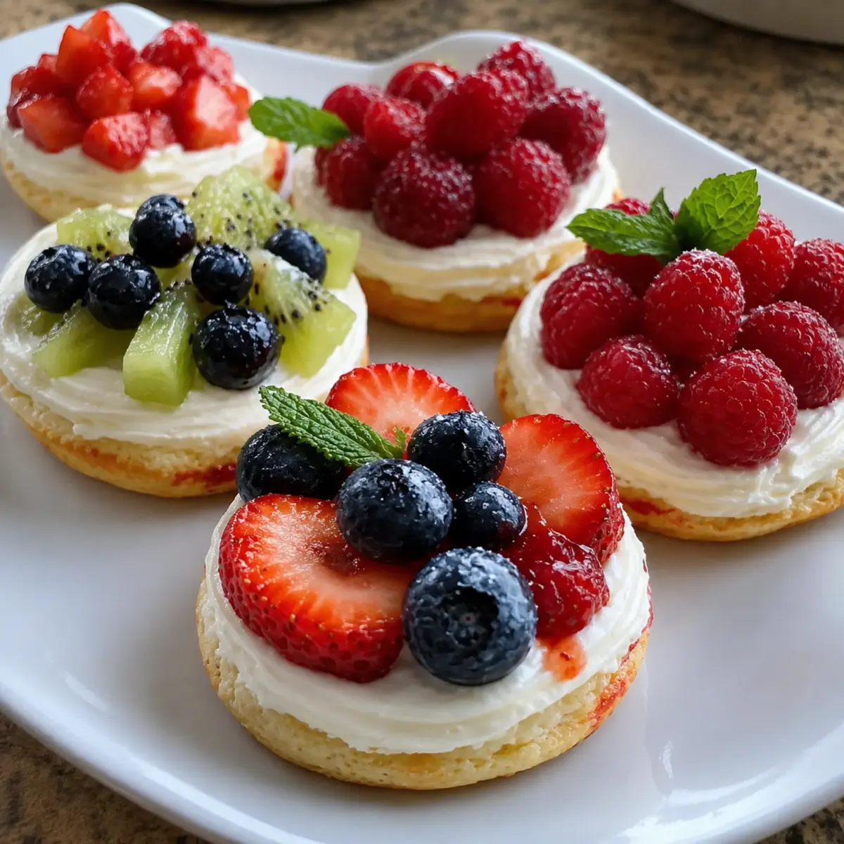 Mini Fruit Pizzas