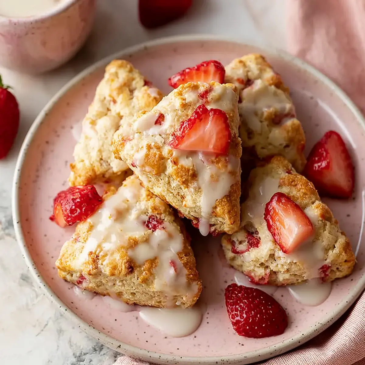 Mini Strawberry Scones