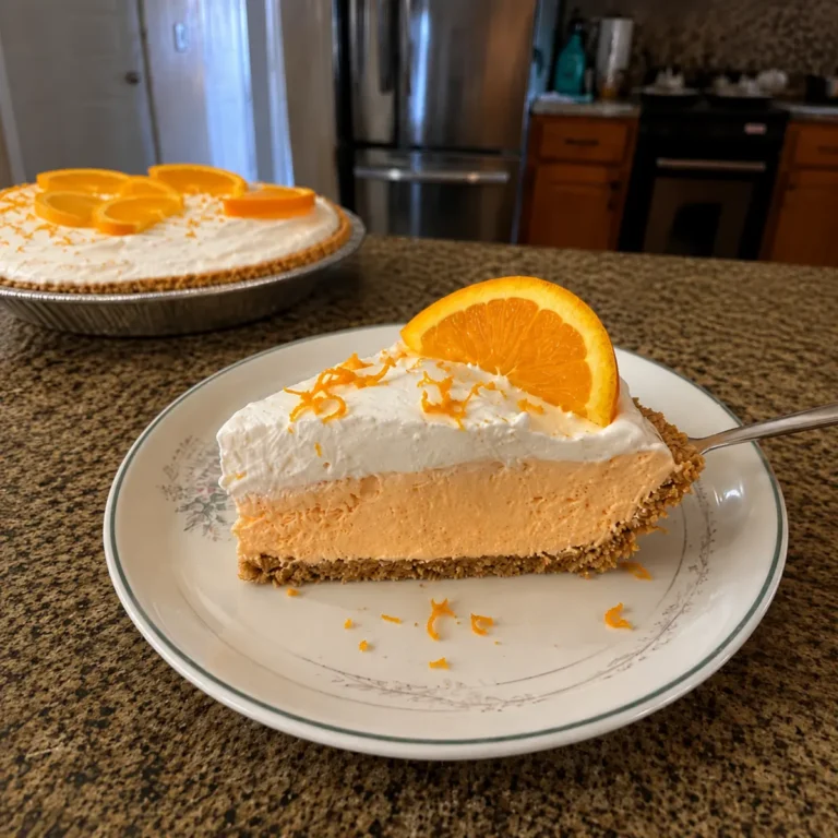 No-Bake Orange Creamsicle Pie