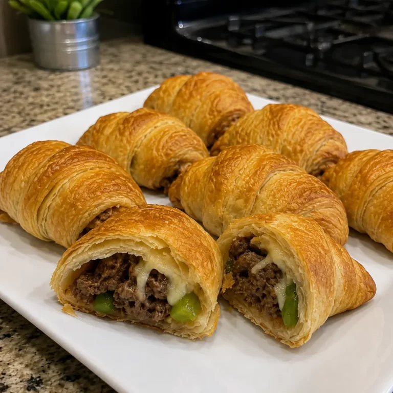 Philly Cheesesteak Crescent Rolls