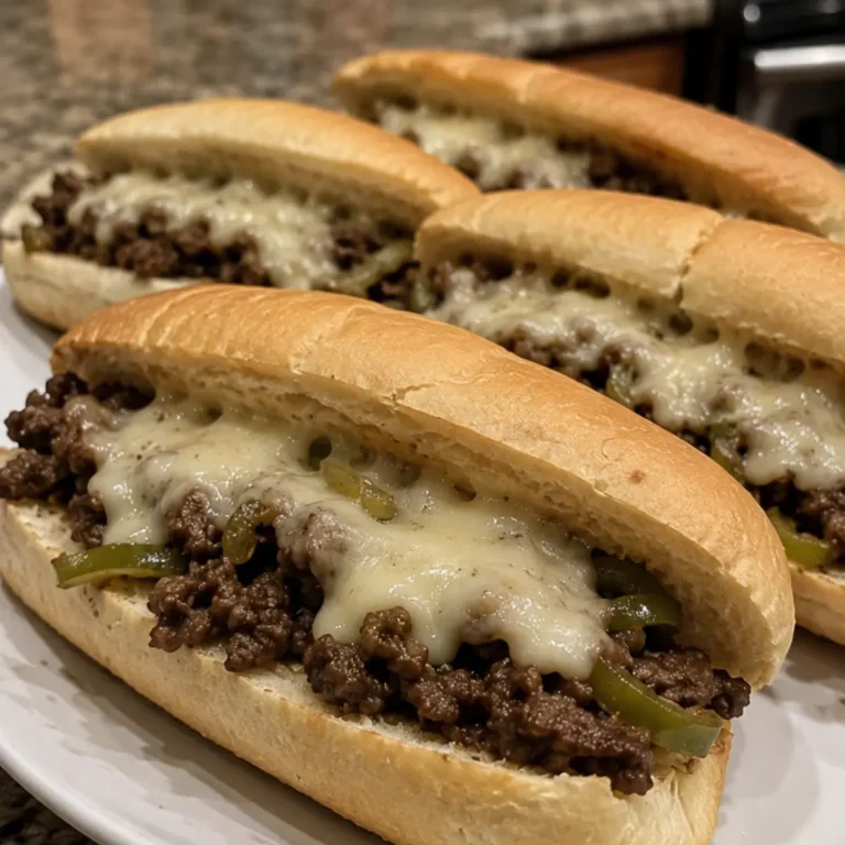 Poor Mans Philly Cheesesteak Sandwiches