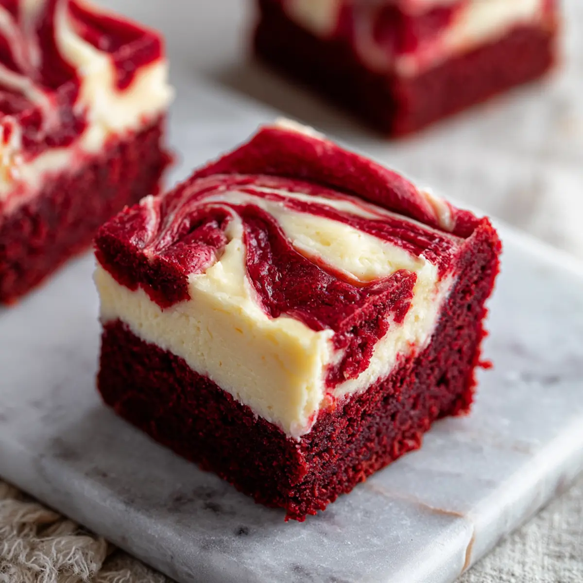 Red Velvet Cheesecake Brownie Bars