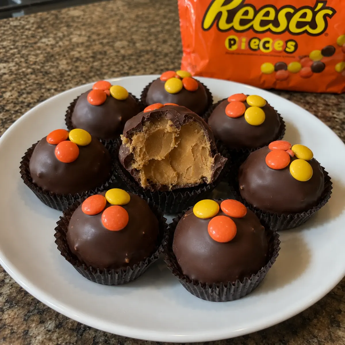 Reeses Pieces Peanut Butter Balls
