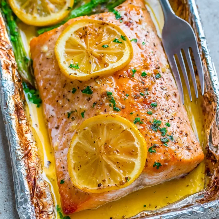 Sheet Pan Lemon Garlic Butter Salmon