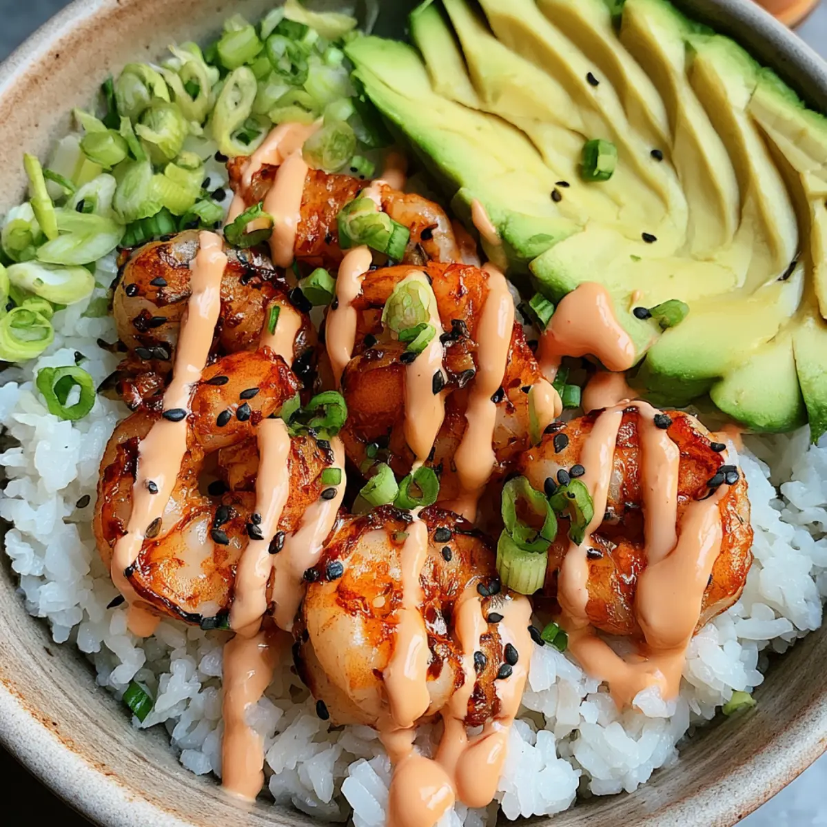 Shrimp Rice Bowls with Spicy Mayo