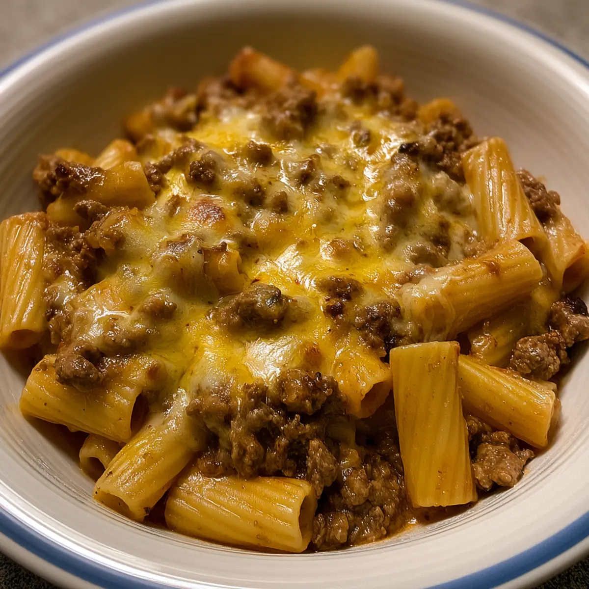 Sloppy Cheeseburger Pasta