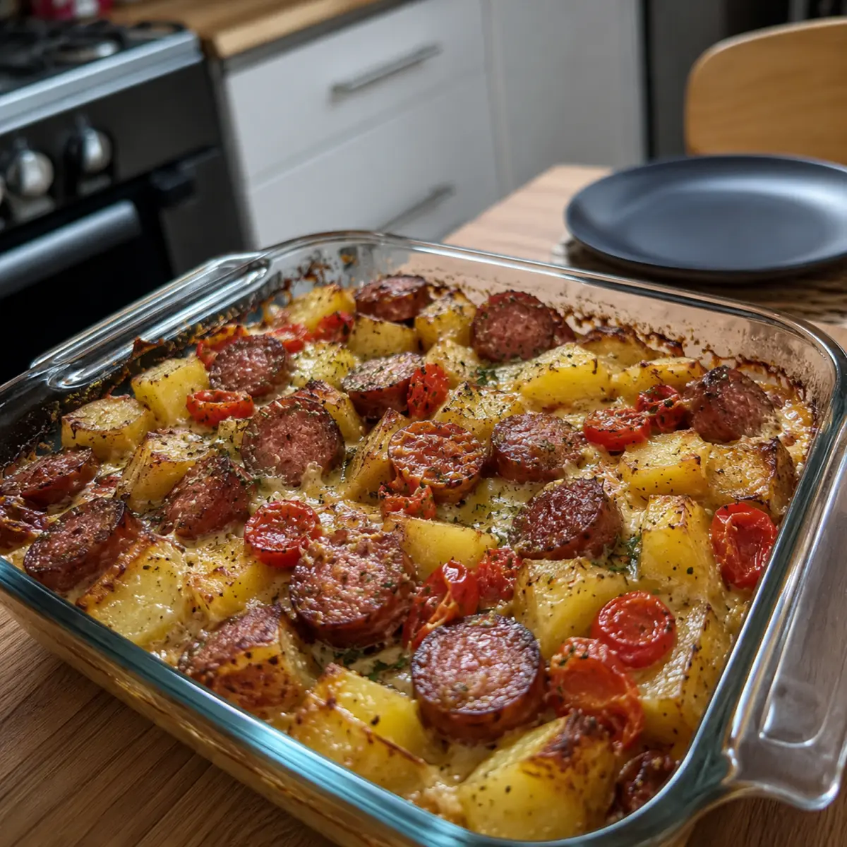 Smoked Sausage and Potato Bake
