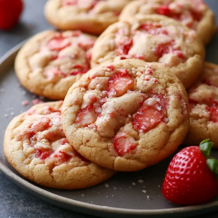 Soft & Chewy Strawberry Cookies