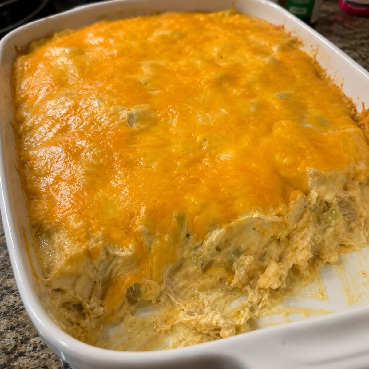 Sour Cream Chicken Enchilada Casserole