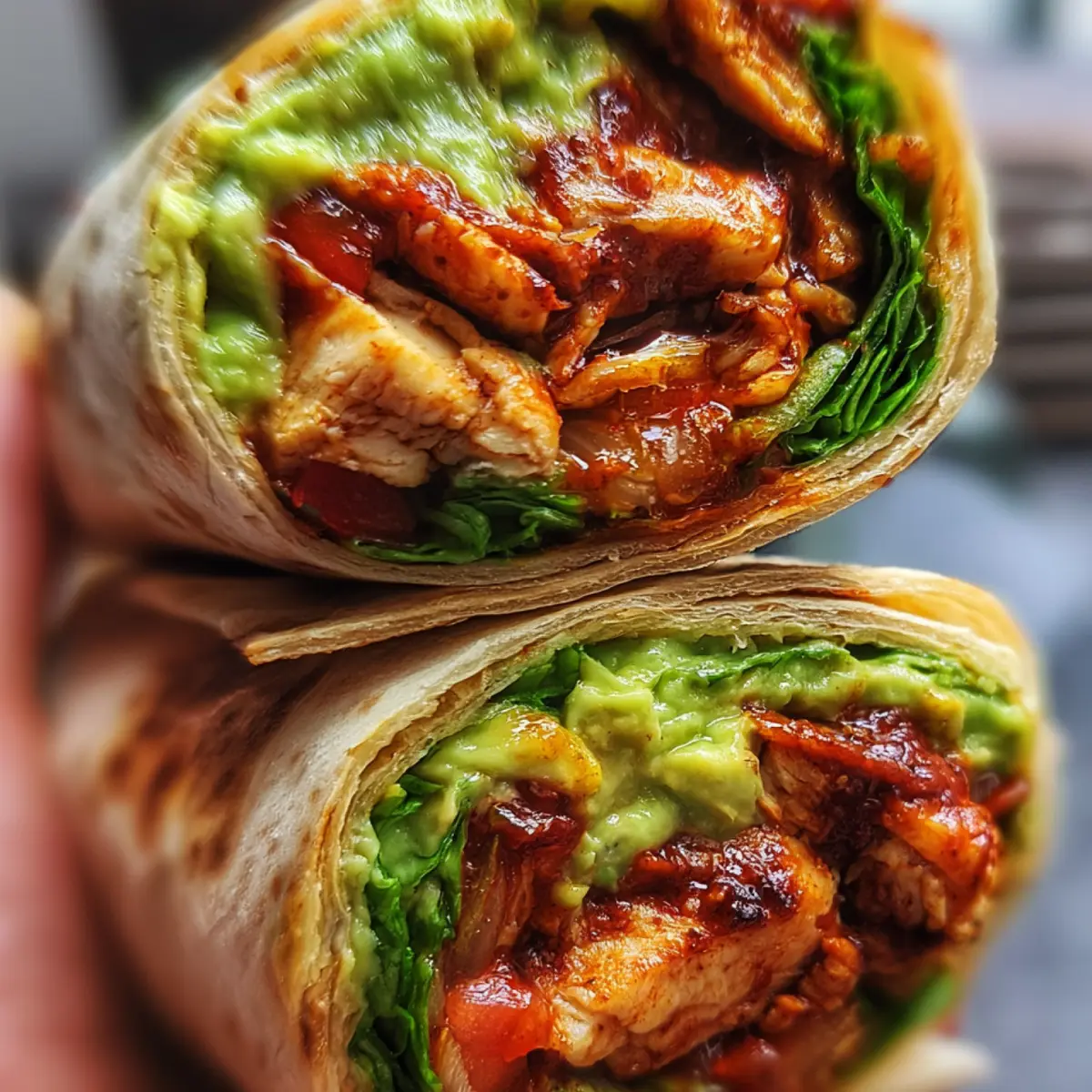 Spicy Chicken Avocado Wraps