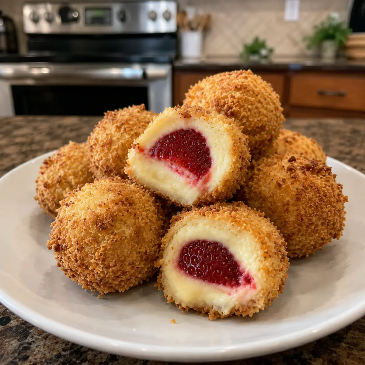 Strawberry Cheesecake Crunch Bites