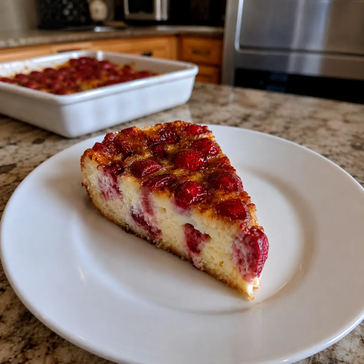 Strawberry Cheesecake Dump Cake