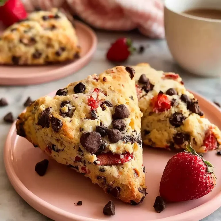 Strawberry Chocolate Chip Scones