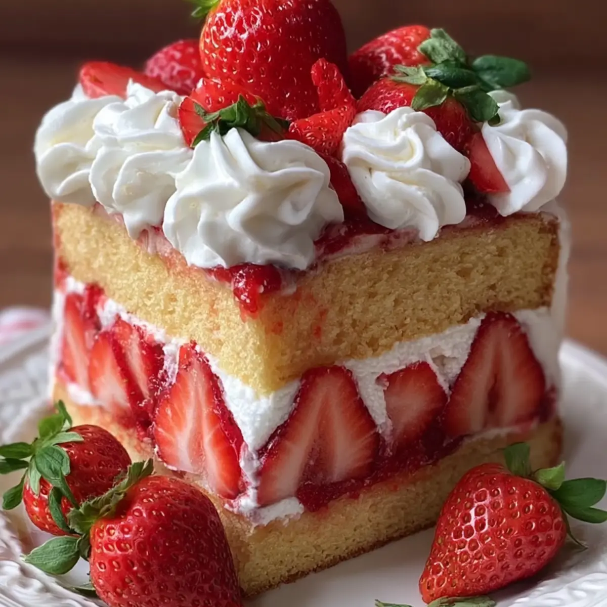 Strawberry Shortcake Cake