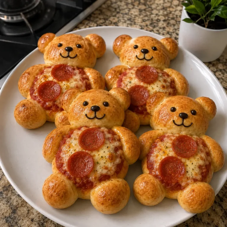 Teddy Bear Pizza Buns
