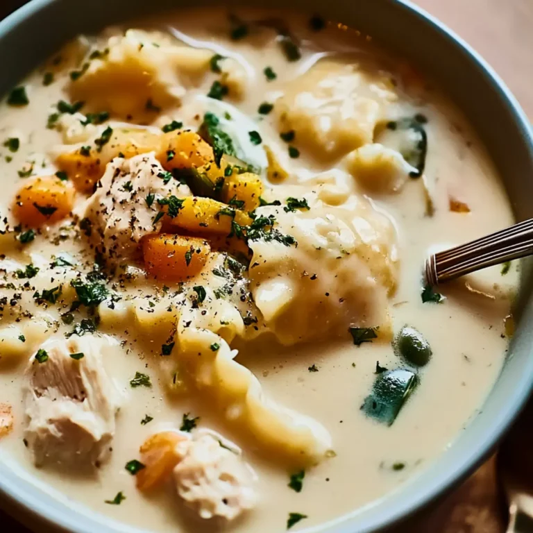 White Chicken Lasagna Soup