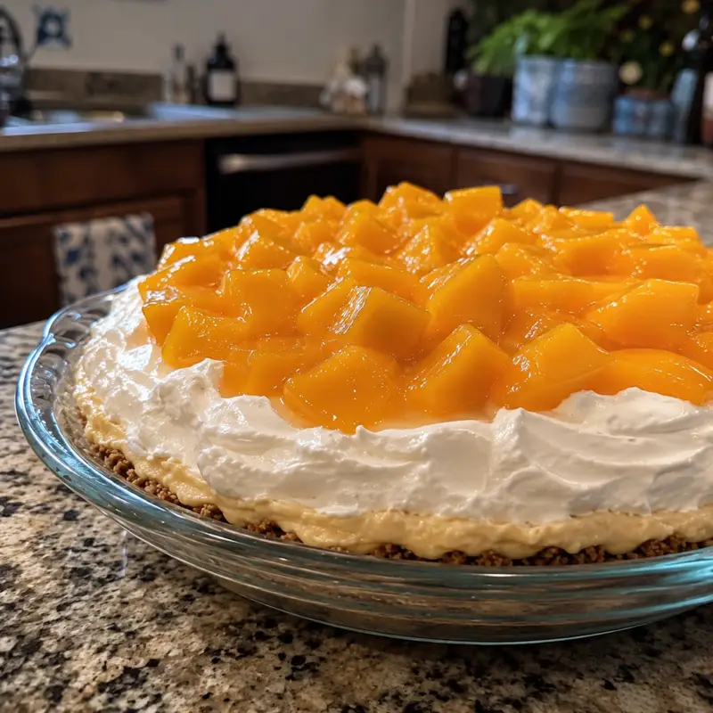Peach Cool Whip Pie
