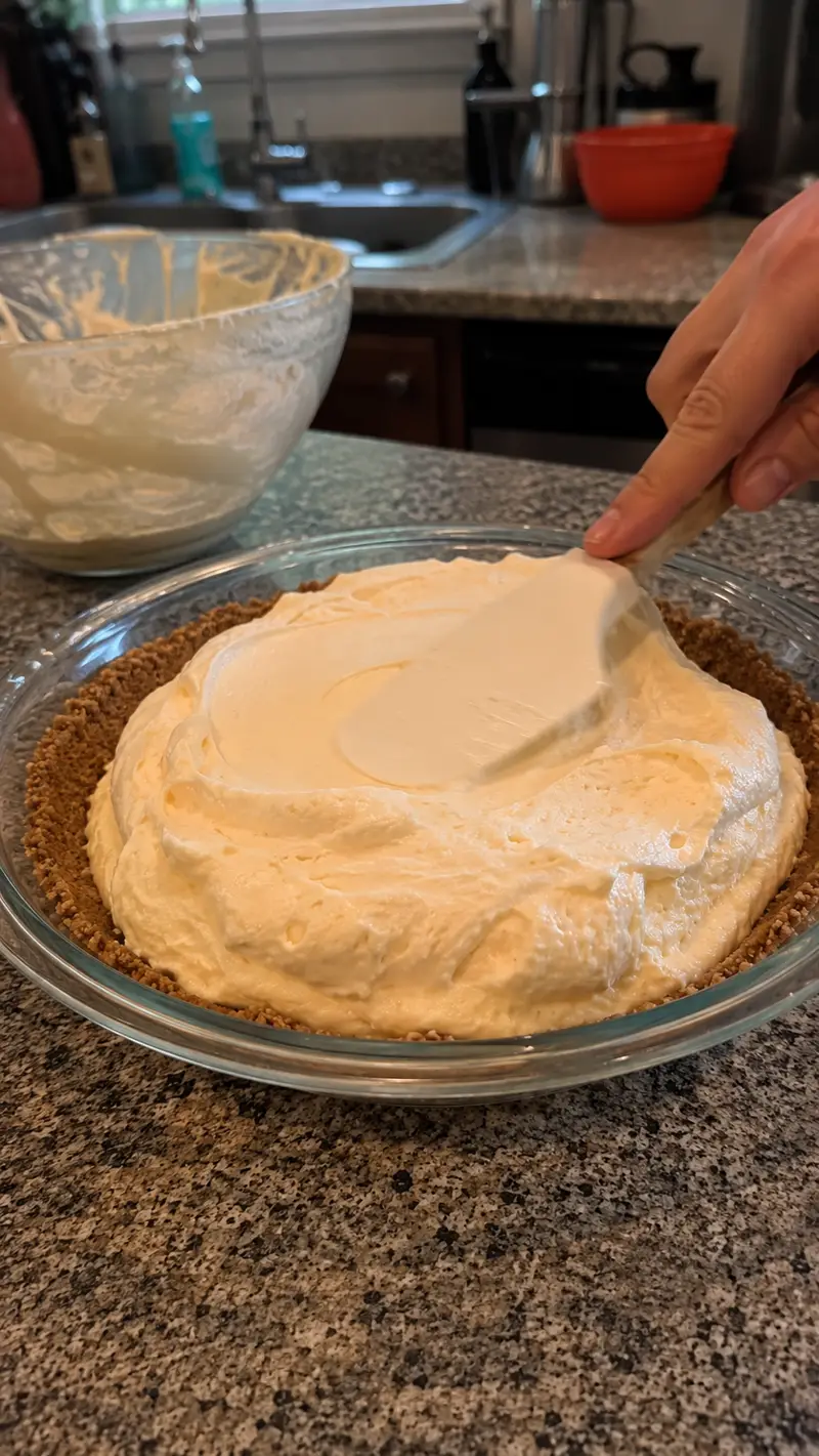 Peach Cool Whip Pie