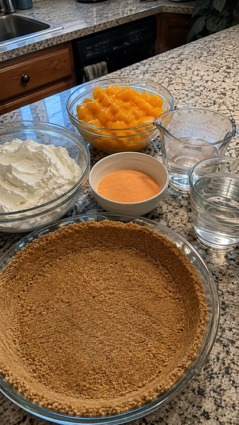 Peach Cool Whip Pie
